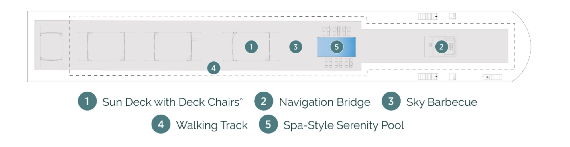Sun Deck plan